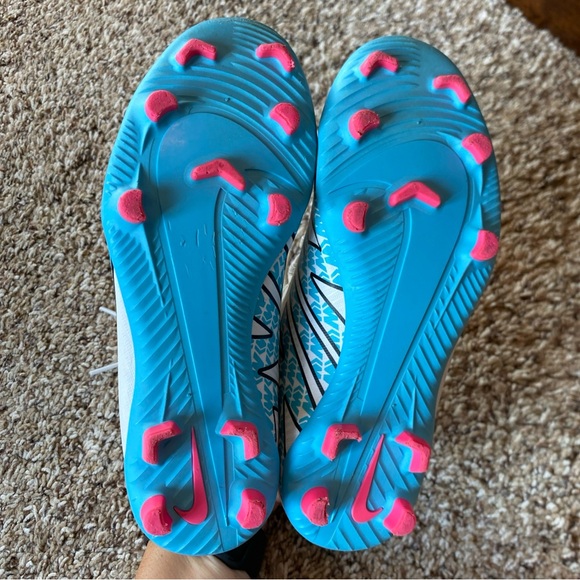 Nike Jr Mercurial Vapor 15 FG Soccer Shoes Youth Size 2 White - Picture 5 of 5